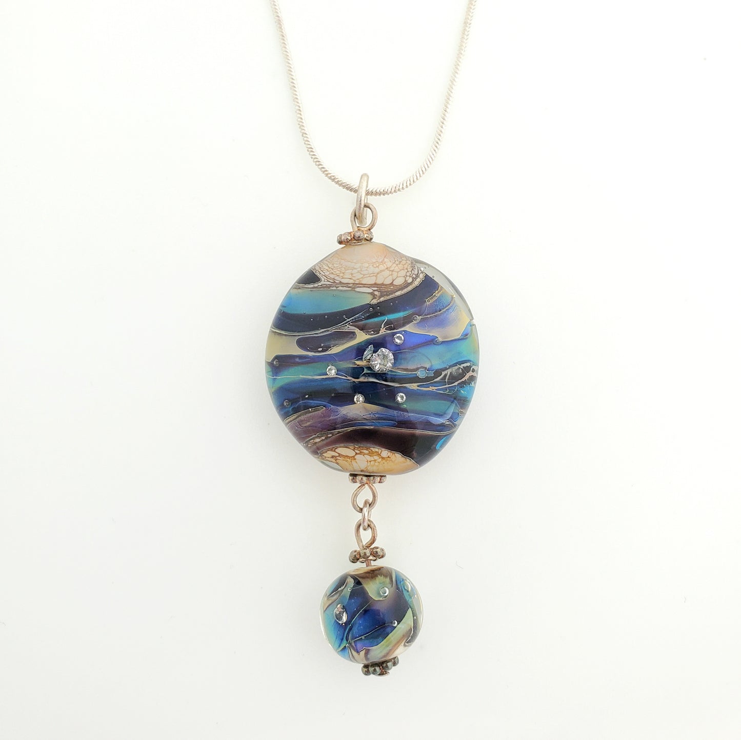 Lentil Bead Pendant