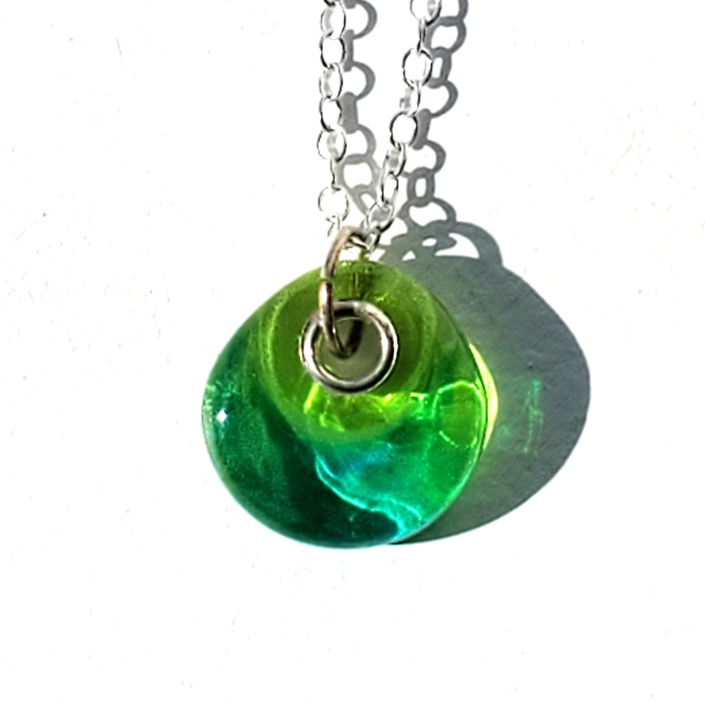 Glass Pendant with Chain