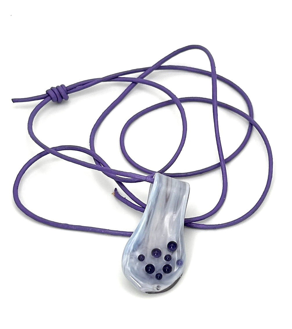 Glass Taffy Pendants - Dots