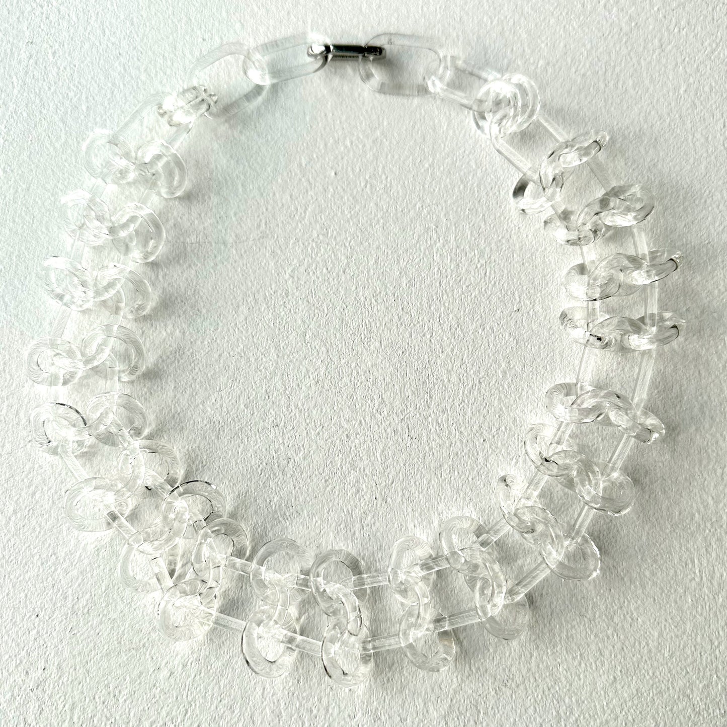 Clear Glass Chain Necklace