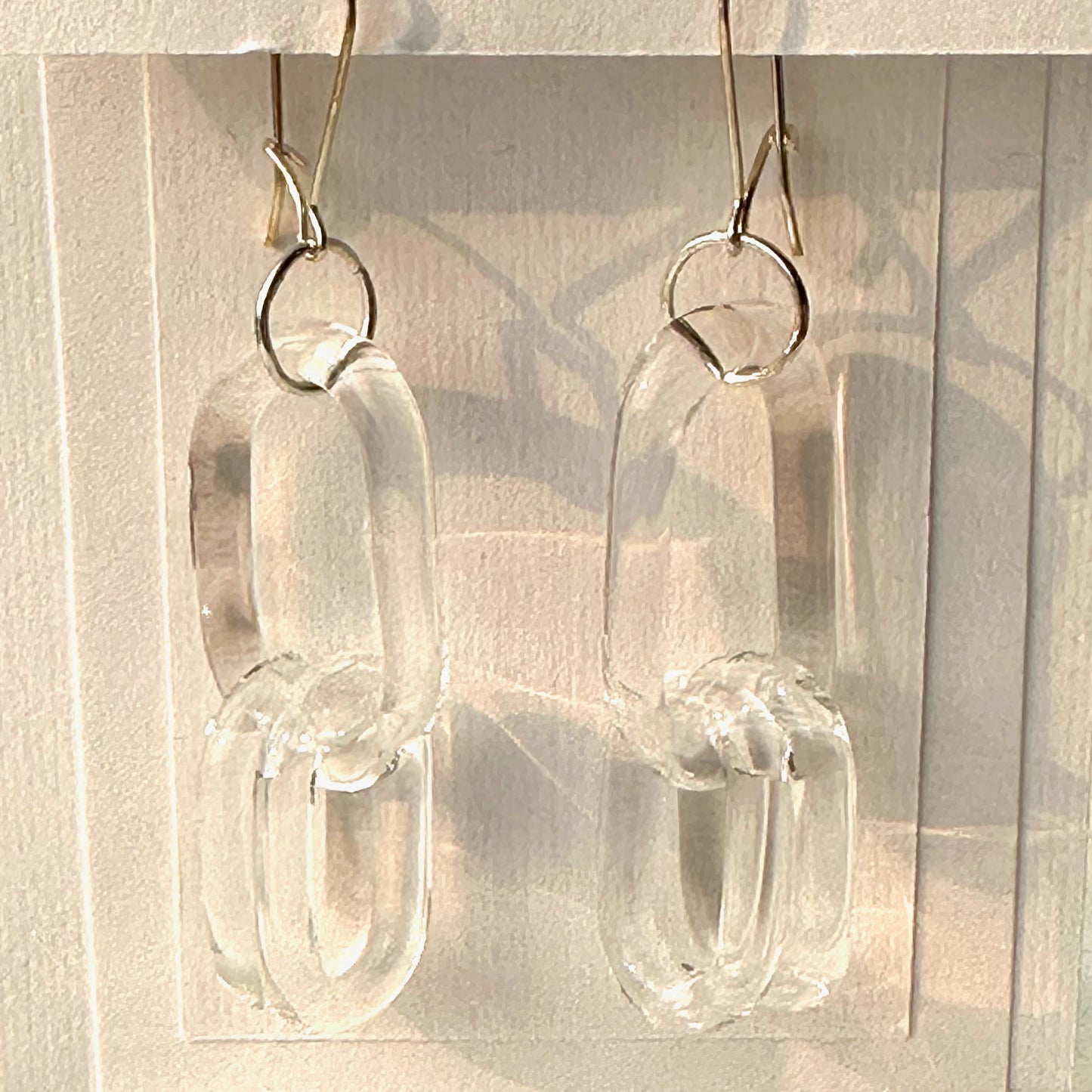 Glass Chain Earrings