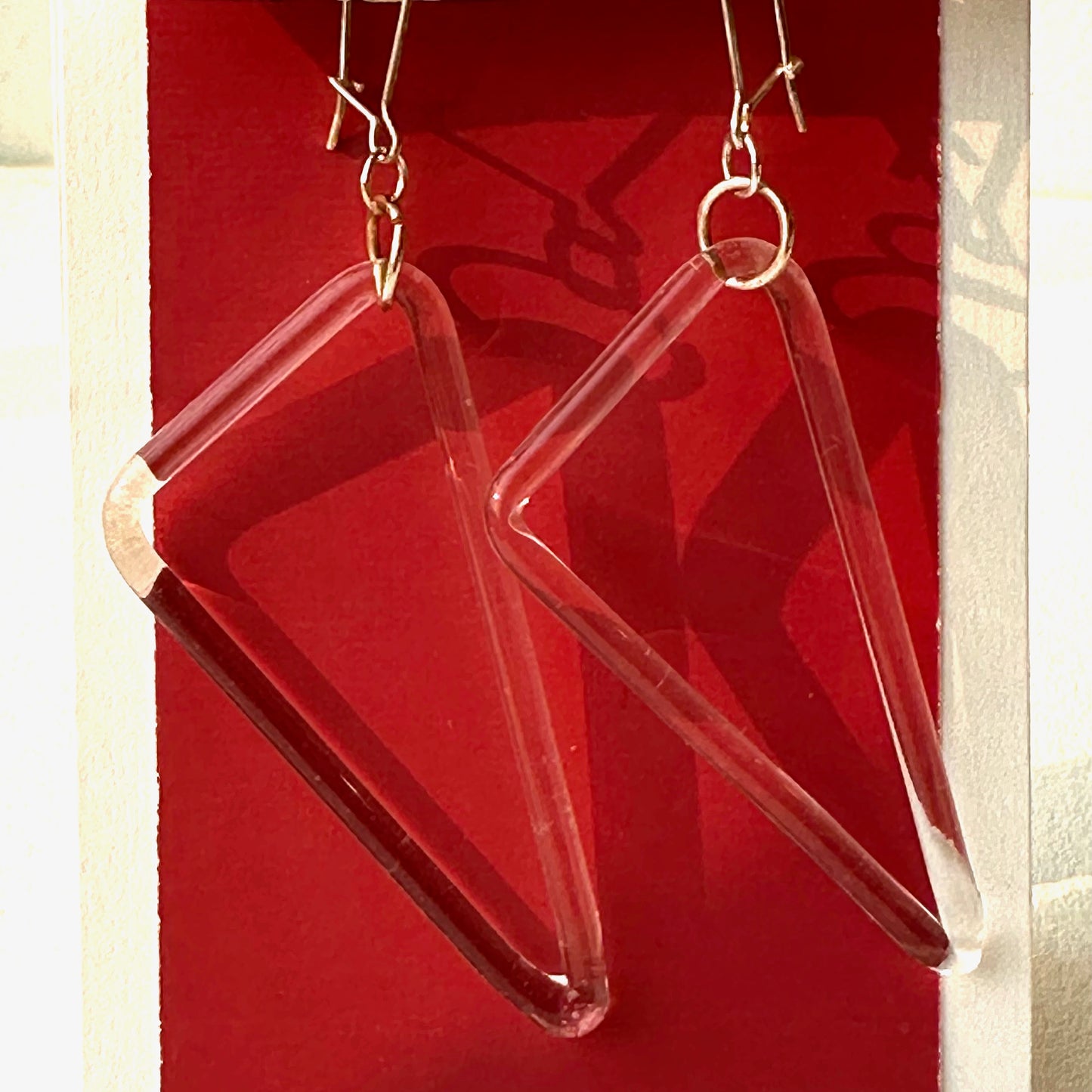 Glass Chain Earrings