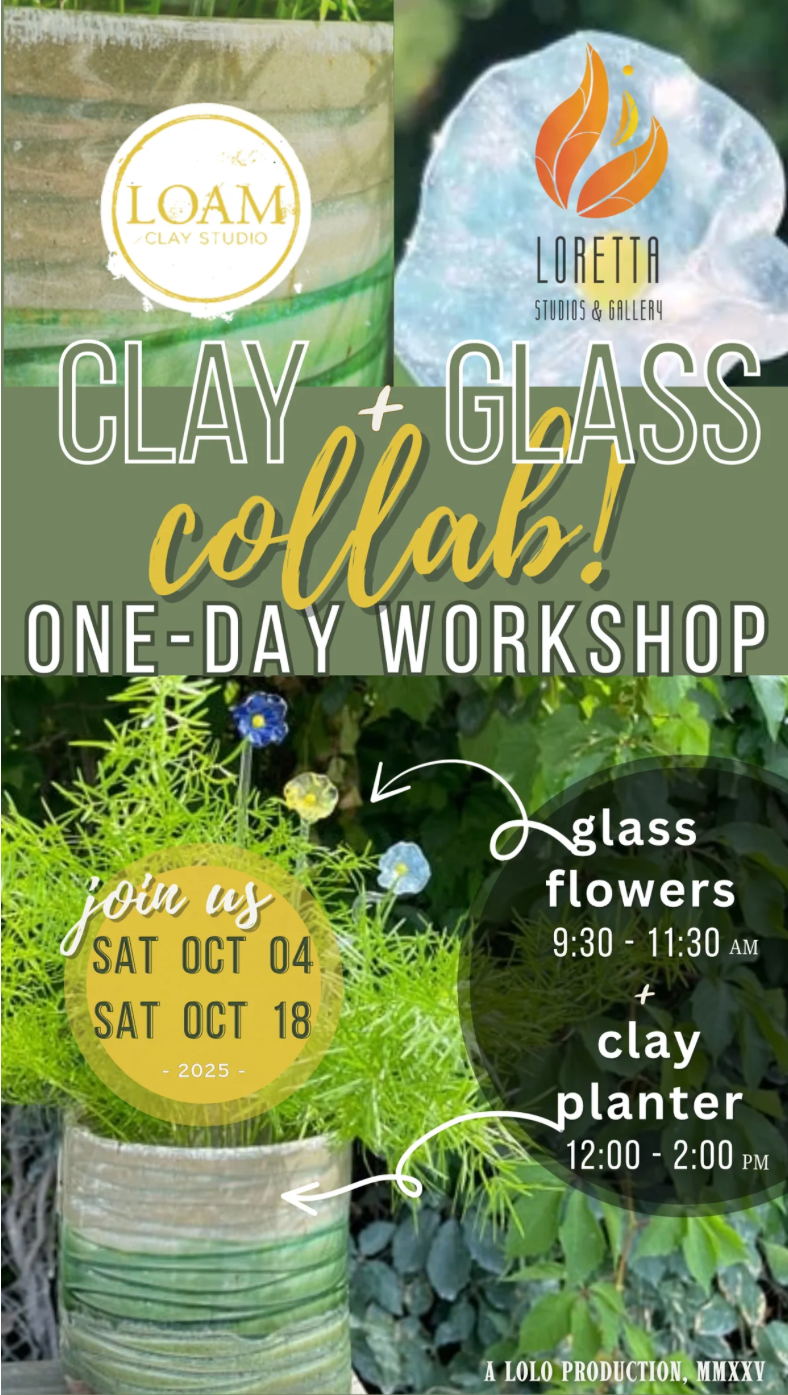 Slab & Flame: A Clay + Glass Experience (October 4)