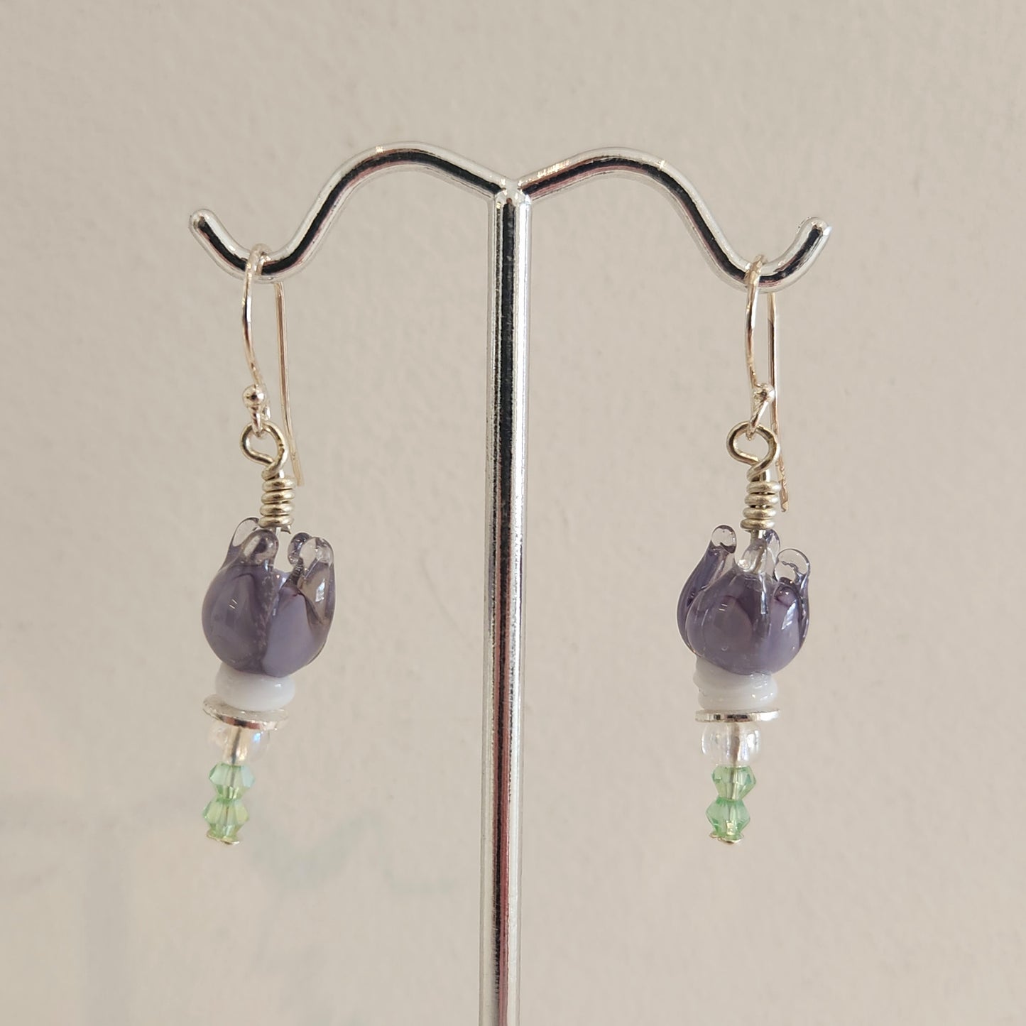 Purple Bud Earrings