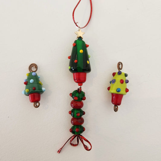 Holiday Tree Ornaments (soft glass) - 3hr class