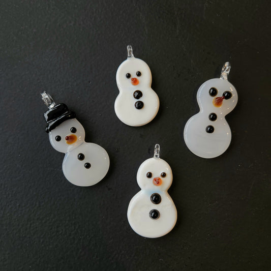 Snowman Ornaments (borosilicate) - 3hr class