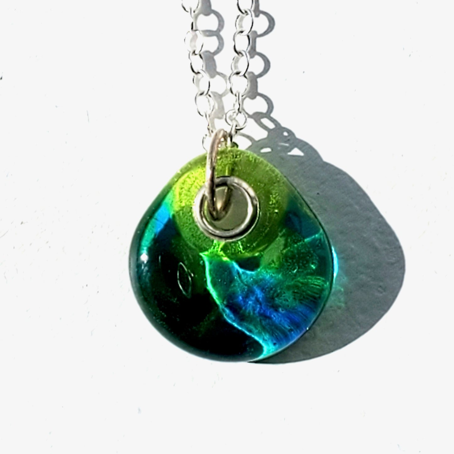 Glass Pendant with Chain