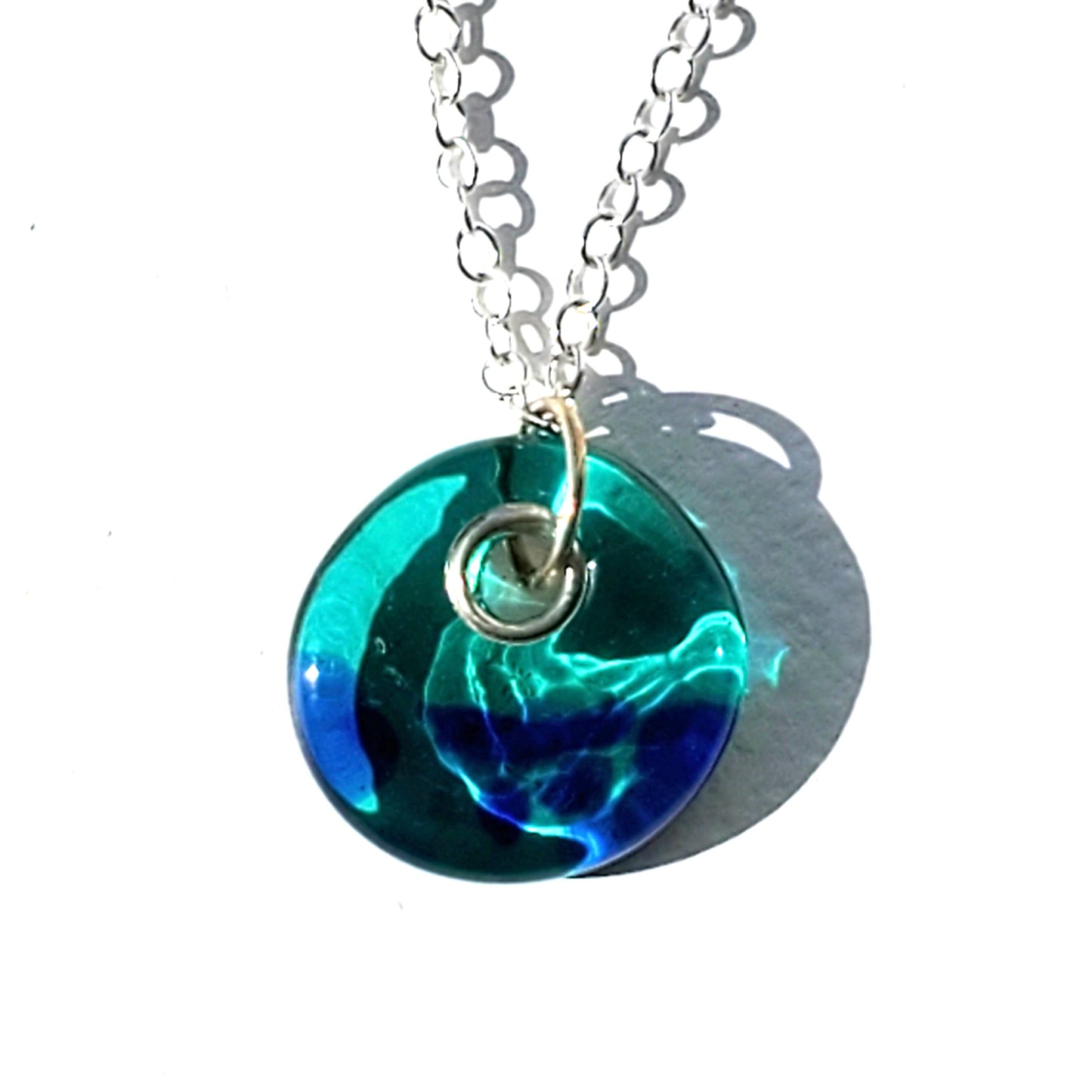 Glass Pendant with Chain