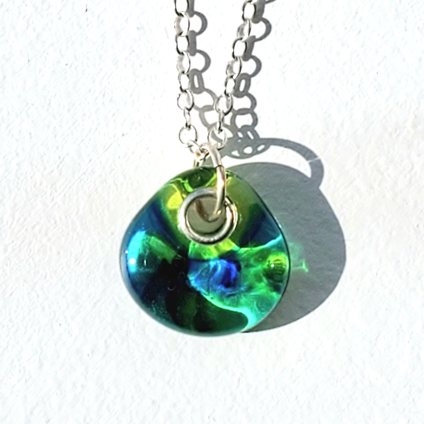 Glass Pendant with Chain