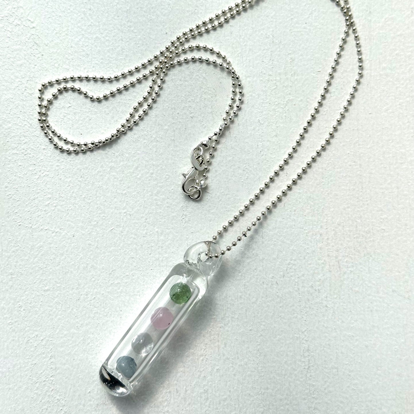 Tube Pendant with Chain