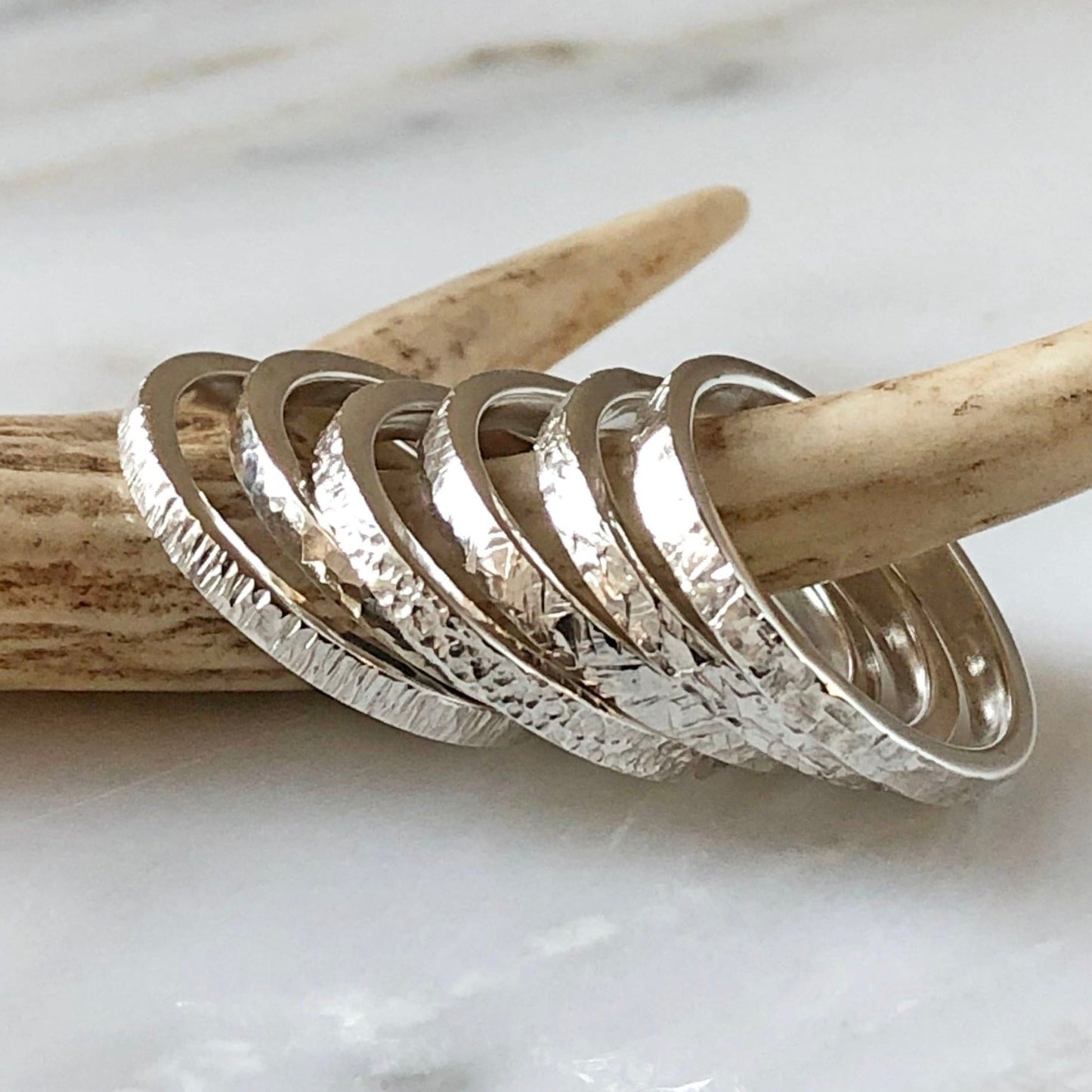 Silver Textured Ring - 3hr class