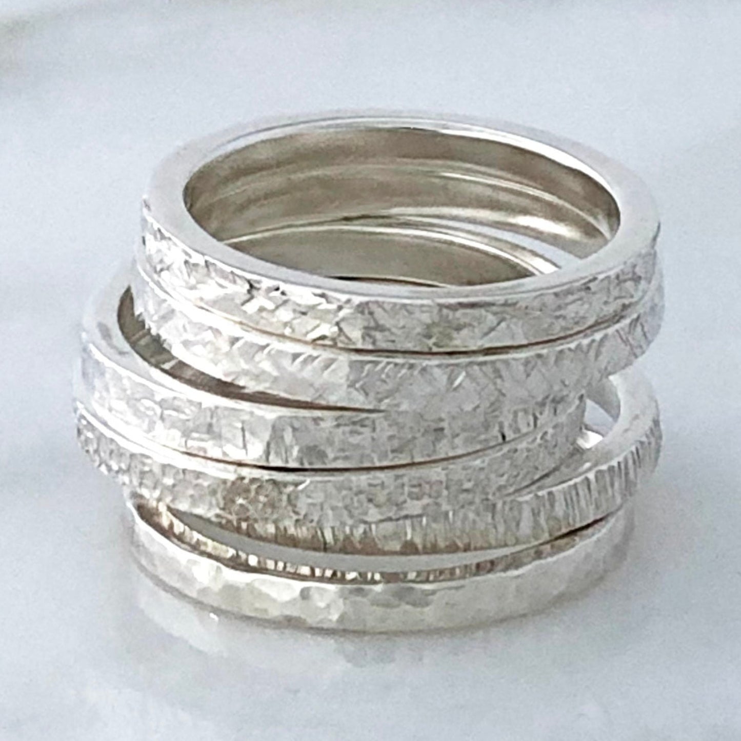 Silver Textured Ring - 3hr class