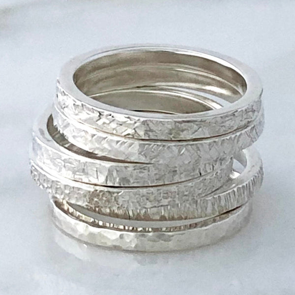 Textured Silver Ring - 3hr class